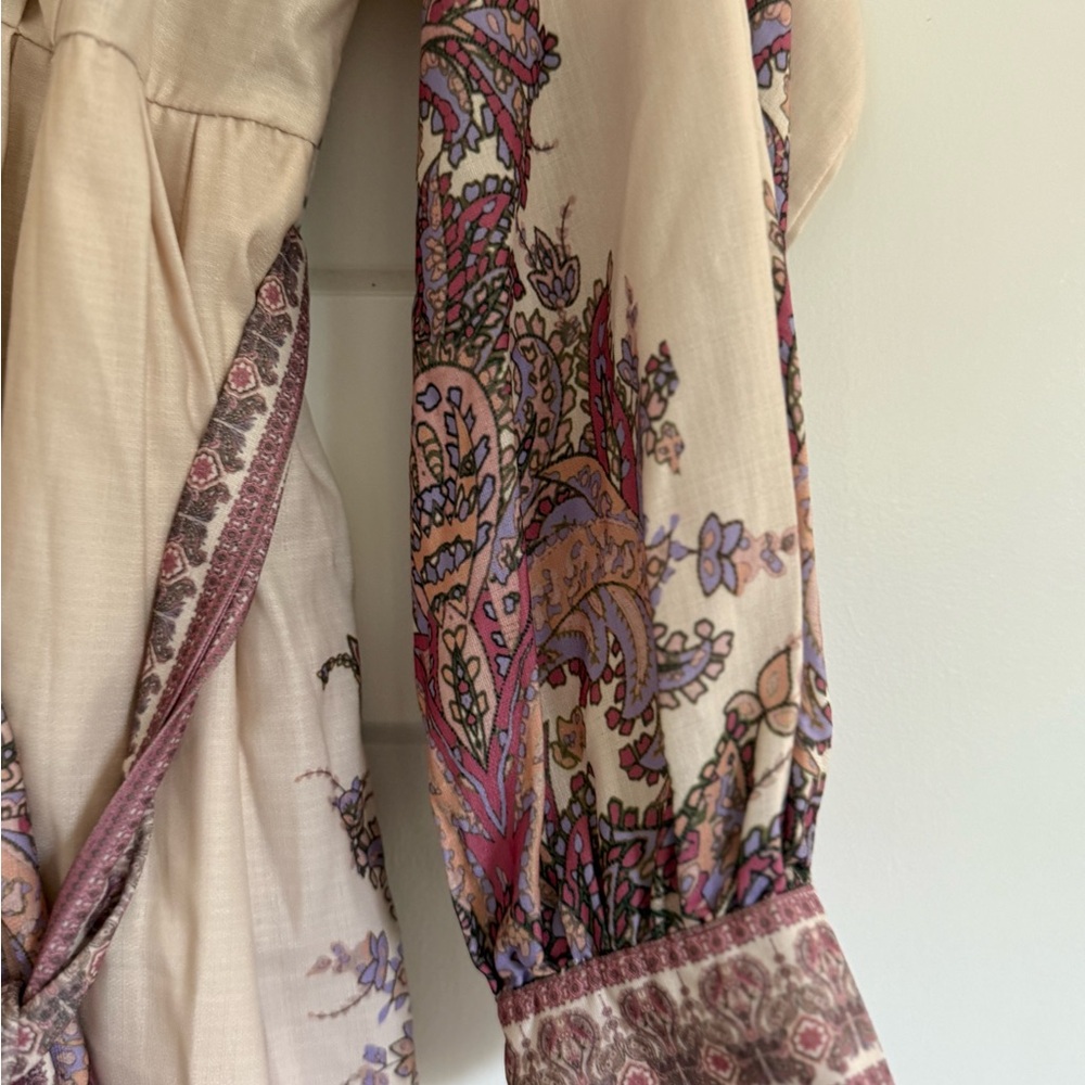 Lena Pink and Cream Paisley Dress - Picture 4 of 11